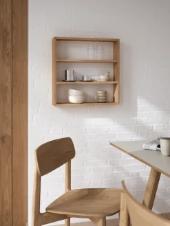 Sector wall shelf, Oak, 50x50x10 cm