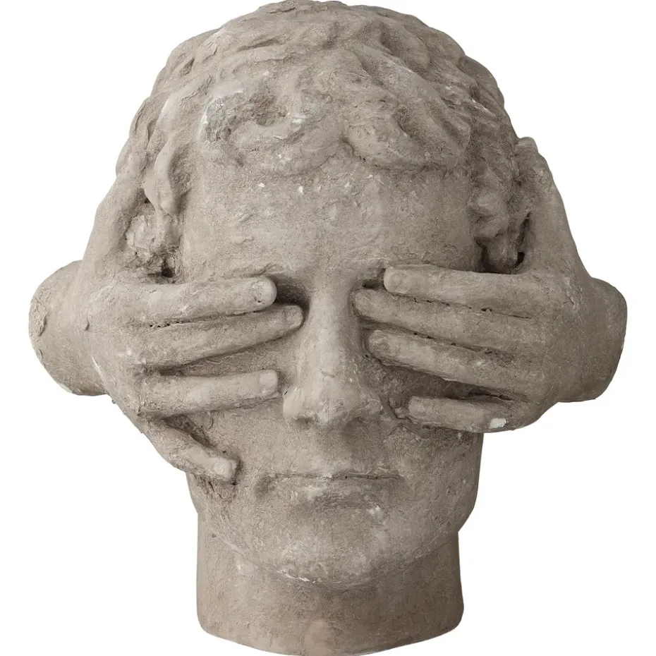 Serafina head 30 cm, Monument grey (grey)