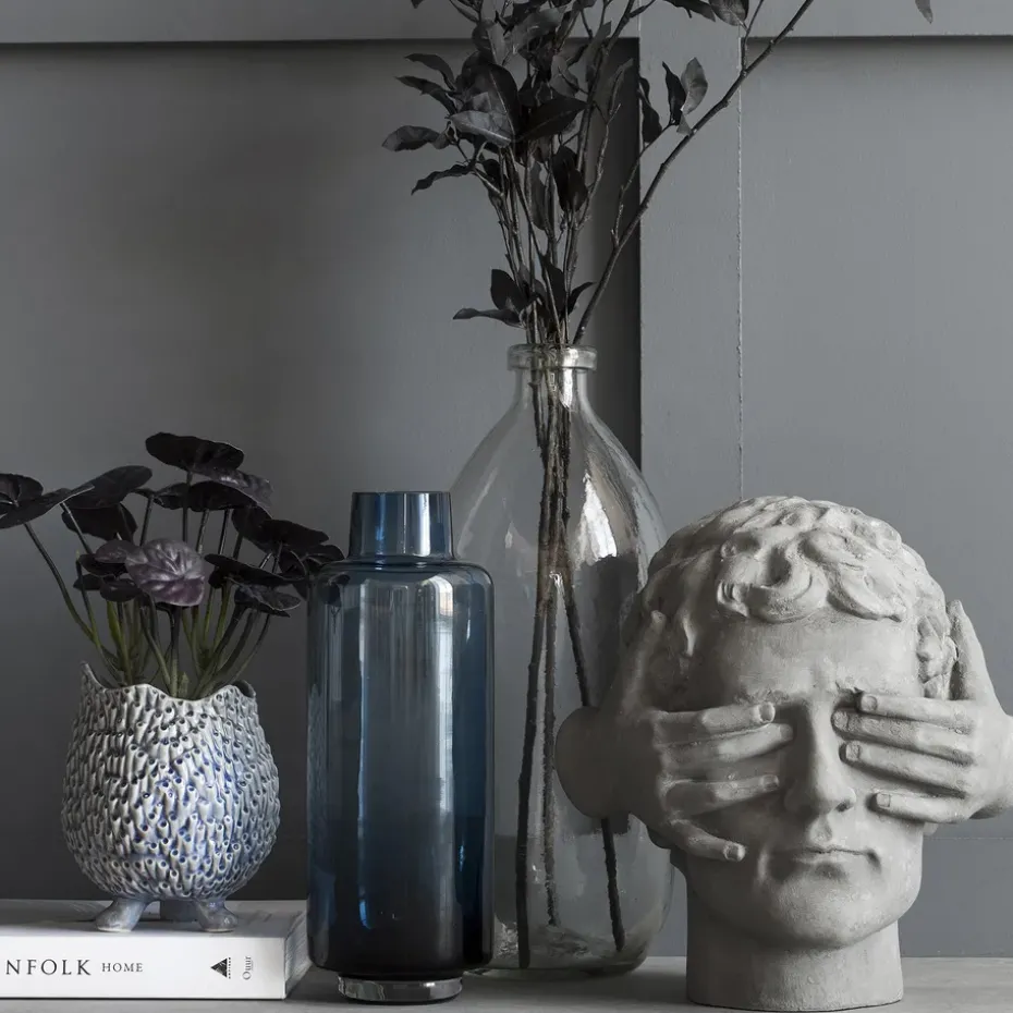 Serafina head 30 cm, Monument grey (grey)