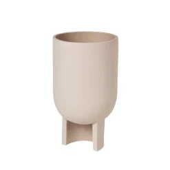 Serene flower pot M, Terracotta beige