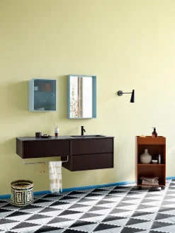 Shelfie colour frame mirror 46.8x69.6 cm, Flint