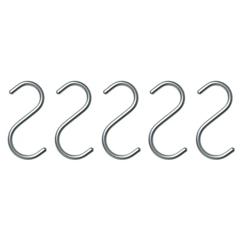 S-Hook 5-pack, silver