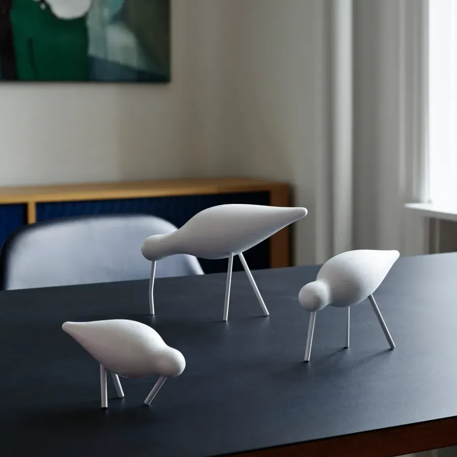 Shorebird white, small