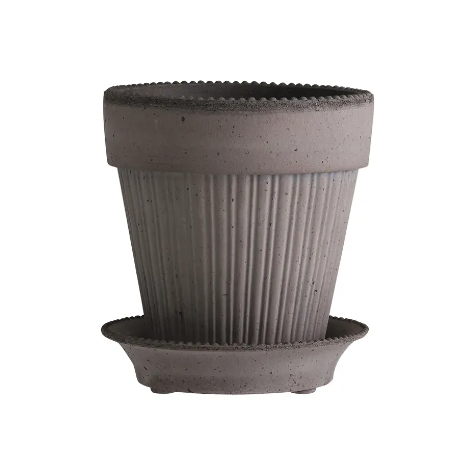 Simona flower pot Ø12 cm, grey