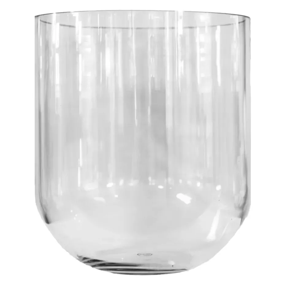 Simple glass vase large, Clear