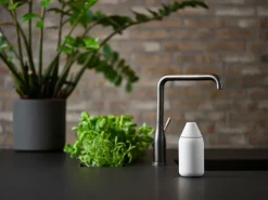Singles soap dispenser, Warm grey