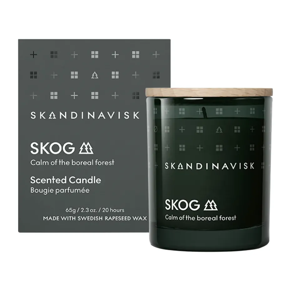 Skog scented candle with lid, 65 g