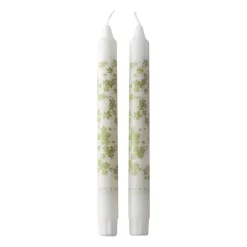 Slåpeblom tapered candle 2-pack, Green