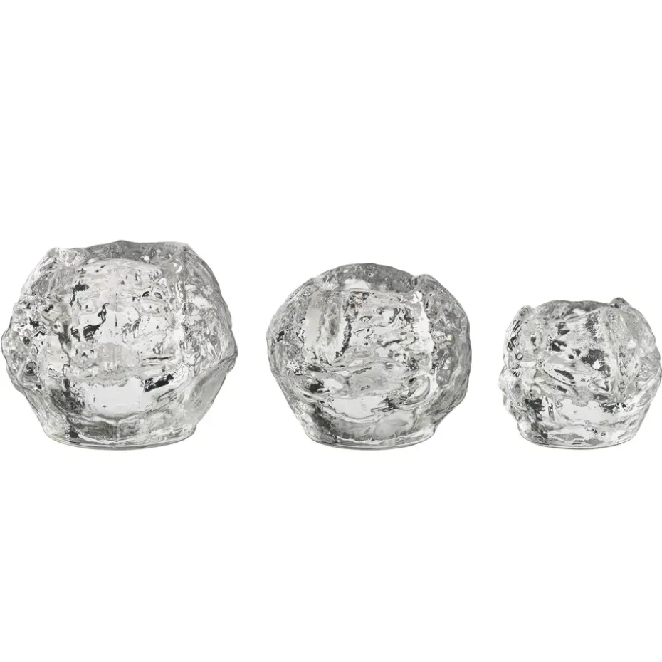 Snowball candle holder 3-pack, 3-pack