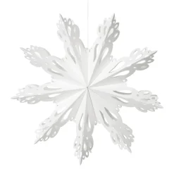 Snowflake Christmas decoration White, Ø30 cm