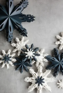 Snowflake Christmas decoration White, Ø30 cm