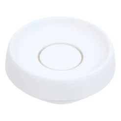 Soap tray with concealed drain spout in silicone - medium, White