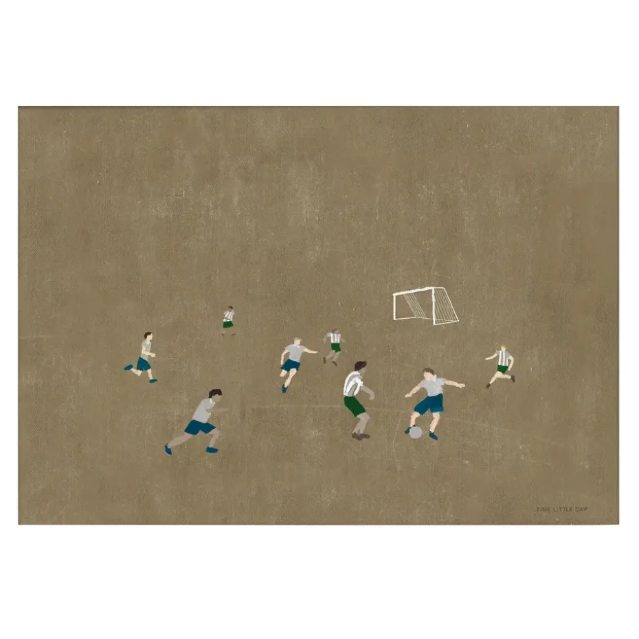 Soccer poster 50x70 cm, brown