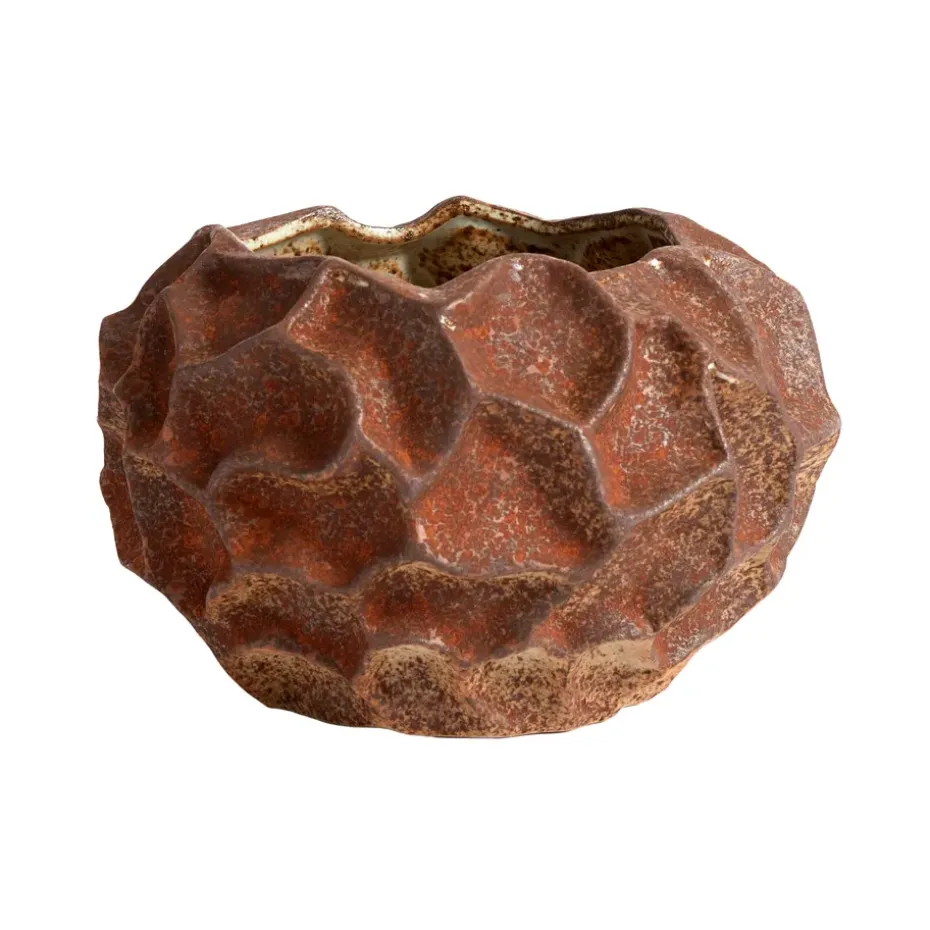 Soil flower pot Ø18 cm, rust