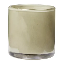 Solai hurricane candle holder, Light Green, Ø8 cm