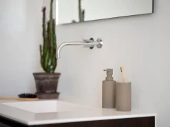 Solo toothbrush mug, Taupe