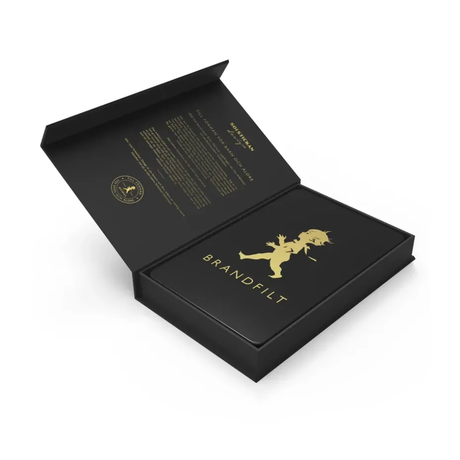 Solstickan fire blanket 16x2.7x25 cm, Black-gold
