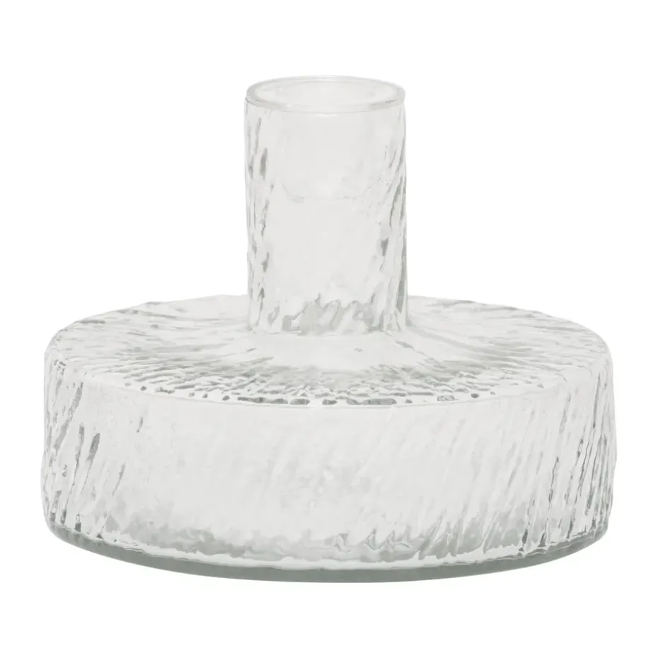 Solvi B candle holder 12 cm, clear