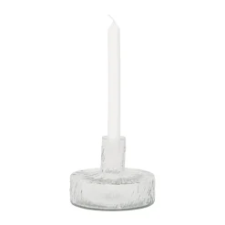 Solvi B candle holder 12 cm, clear