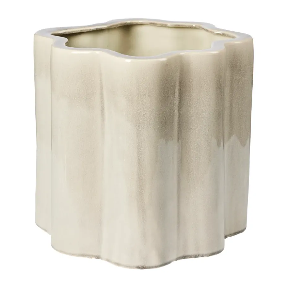 Sonja flower pot H:36 cm, Rainy Day Grey