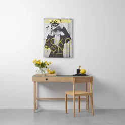 Space decoration, Oiled oak, glass