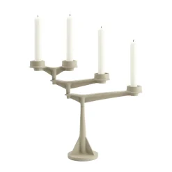 Spin candle holder mini, Putty