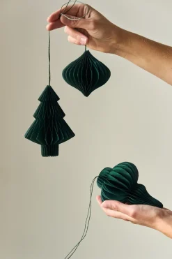 Spira baubles 4-pack, Forest Green