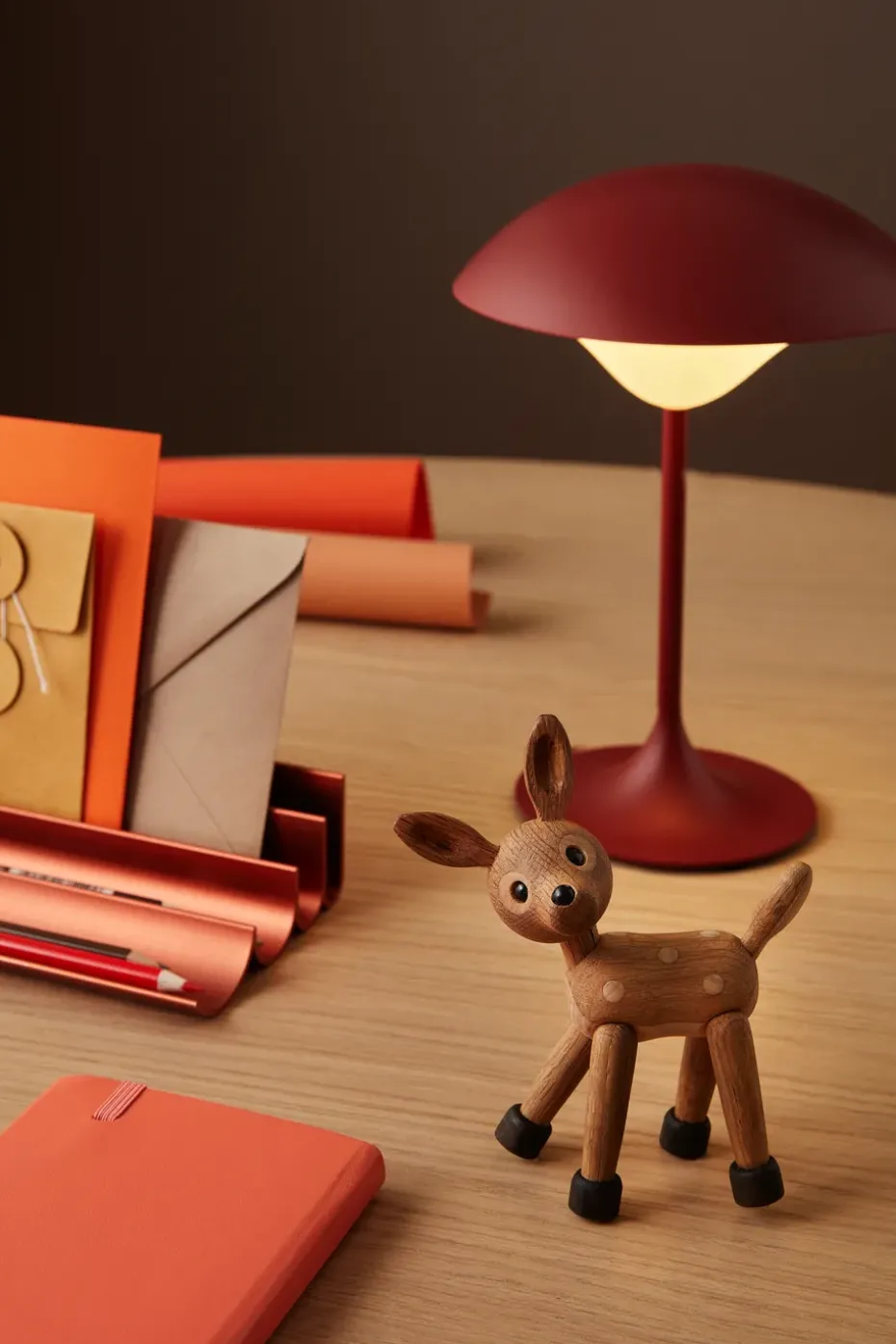 Spot deer baby decoration, Oak-Maple