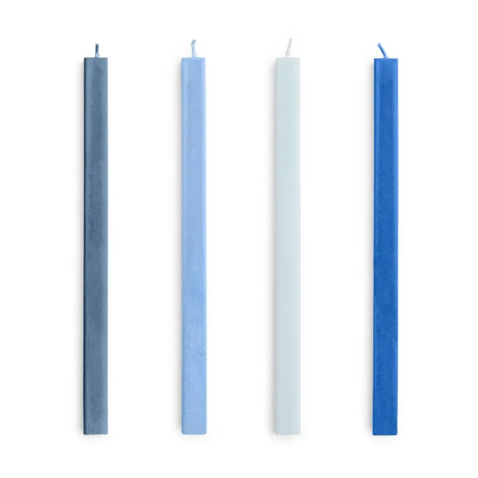 Square Candle light mix 4-pack, Blues