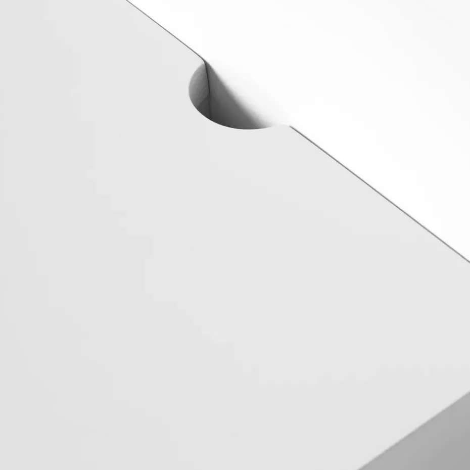 Square drawers, White