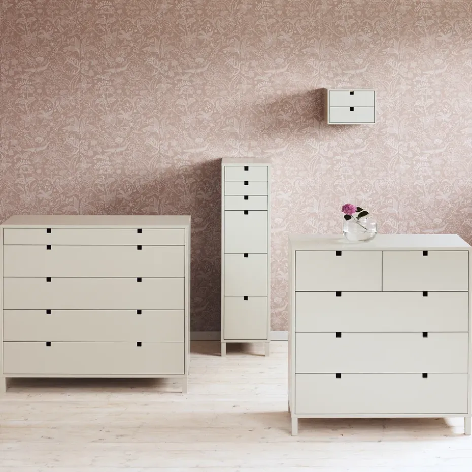 Square dresser 5 drawers, Sand