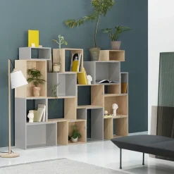 Stacked 2.0 shelving open, large, light grey