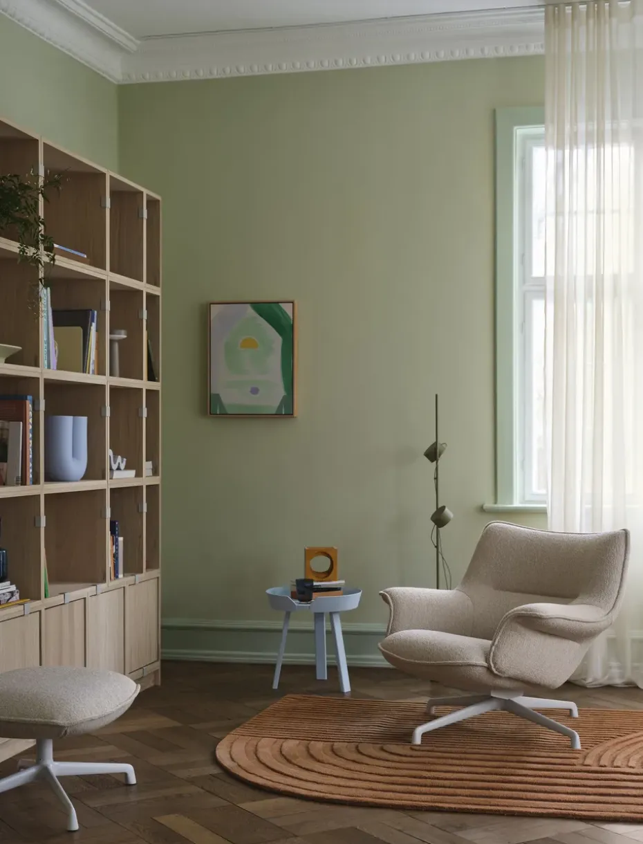 Stacked storage system Bookcase Configuration 1, Brown Green