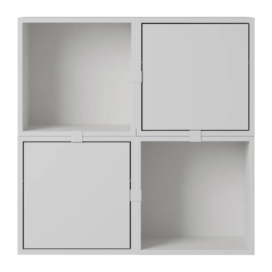 Stacked storage system hallway configuration 4, Grey