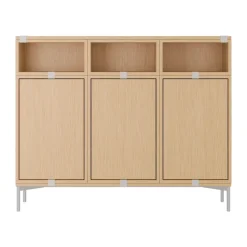 Stacked storage system Sideboard Configuration 3, Oak