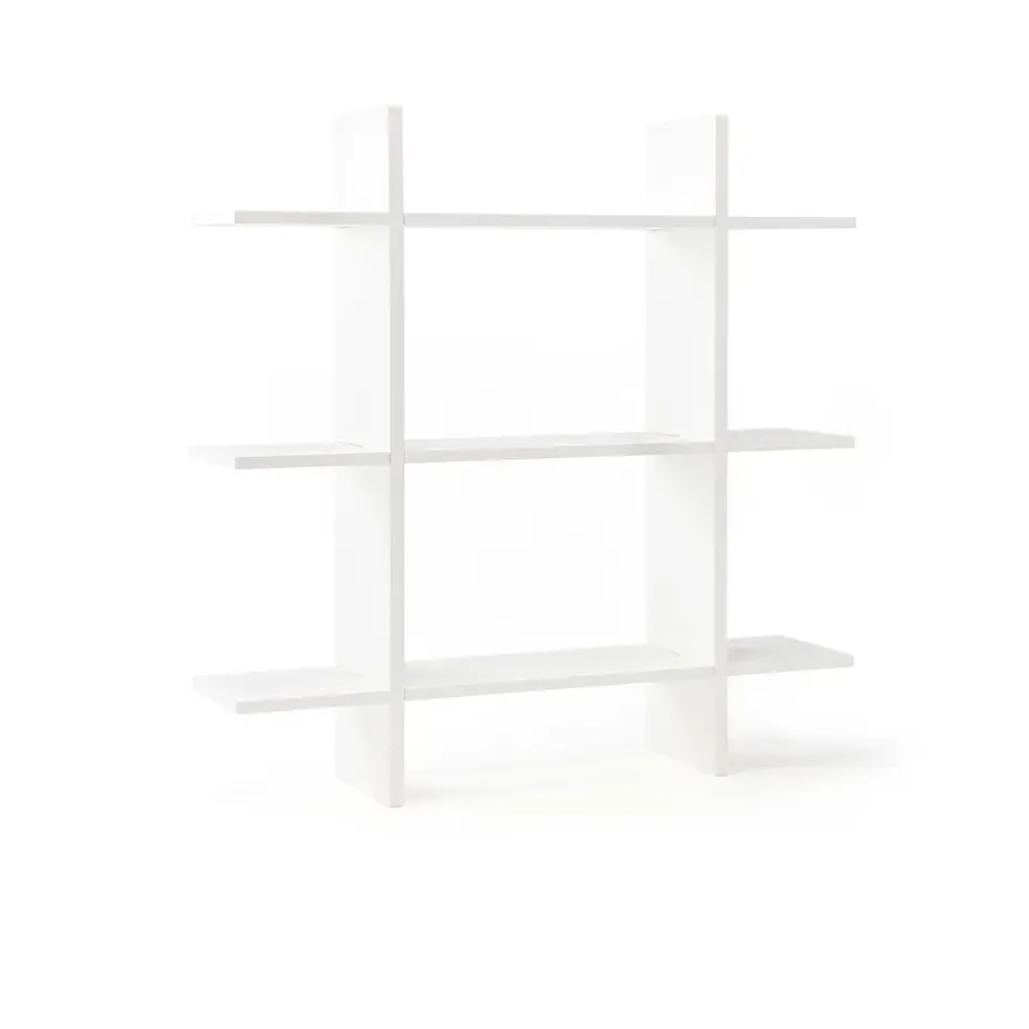 Star wall shelf 3 shelves, White