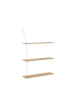 Stedge wall shelf 80 cm, Oak