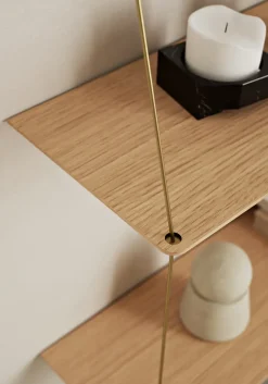Stedge wall shelf 80 cm, Oak