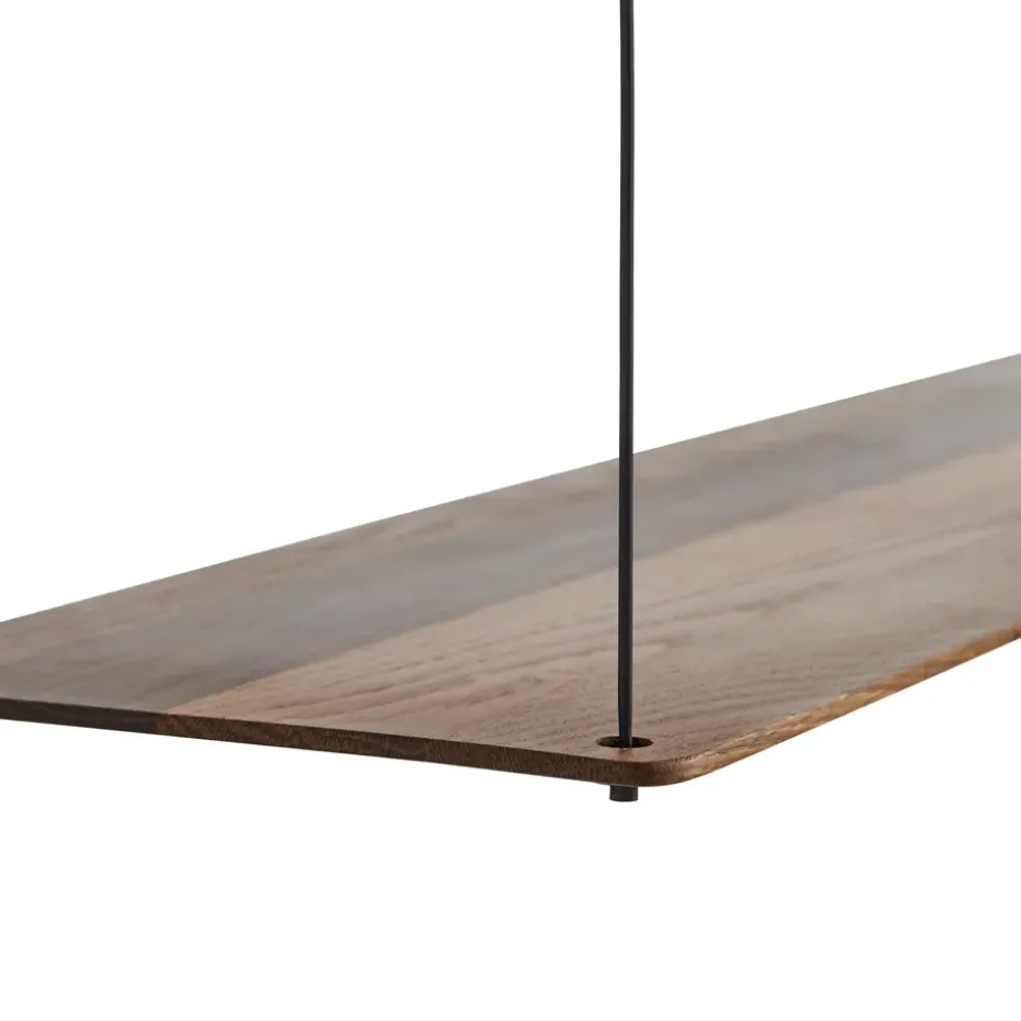 Stedge wall shelf 80 cm, Smoked oak