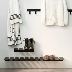 Step shoe shelf, black