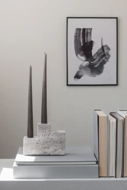 Step Trio candle holder, Chalk