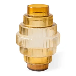 Steps vase L 50 cm, Ochre
