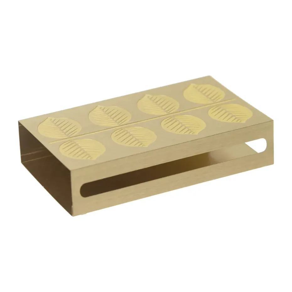 Stig L Berså matchbox 6,8x12 cm, Gold