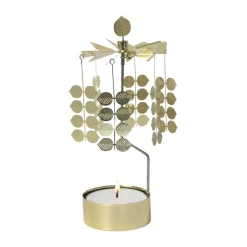 Stig L Berså rotary candle holder medium, Gold