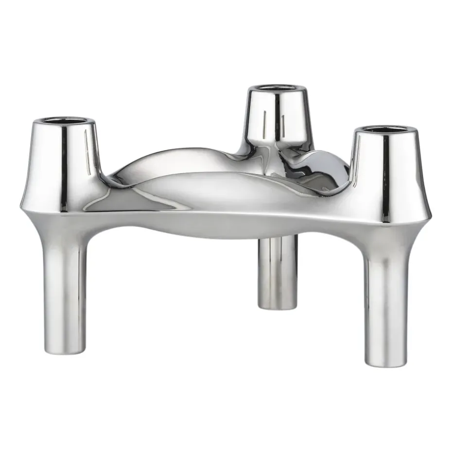 STOFF Nagel BMF candle holder, Chrome
