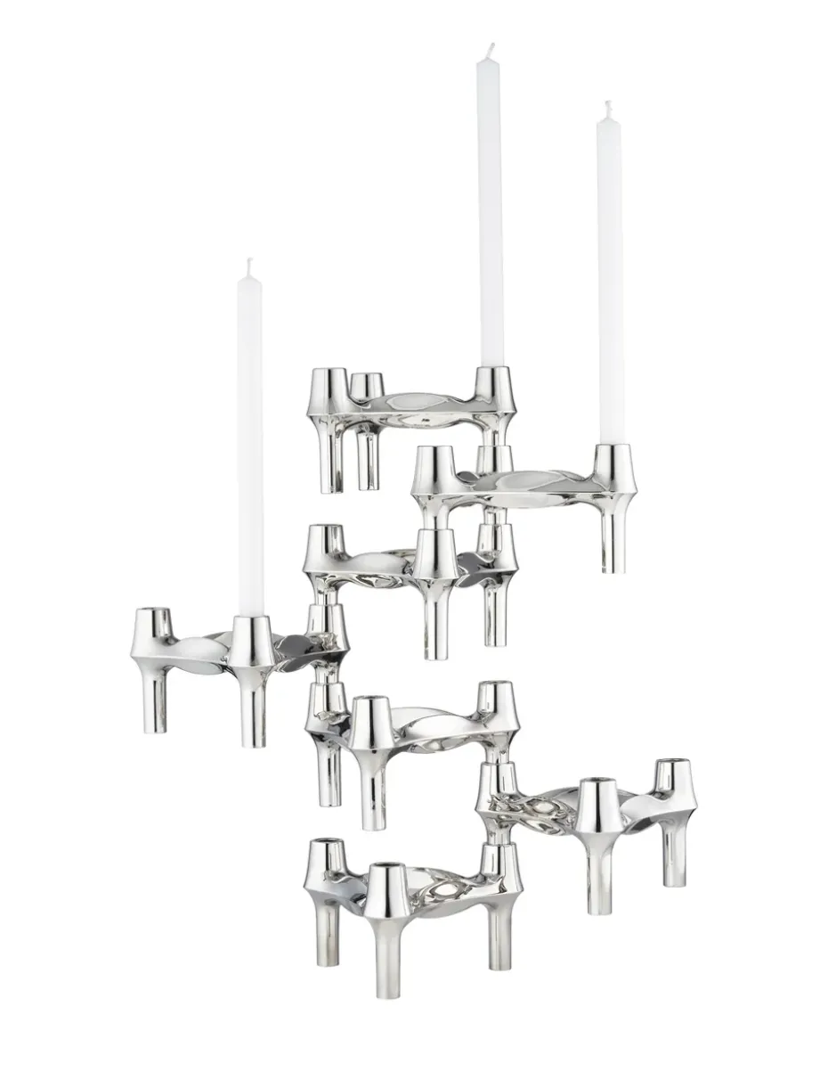 STOFF Nagel BMF candle holder, Chrome