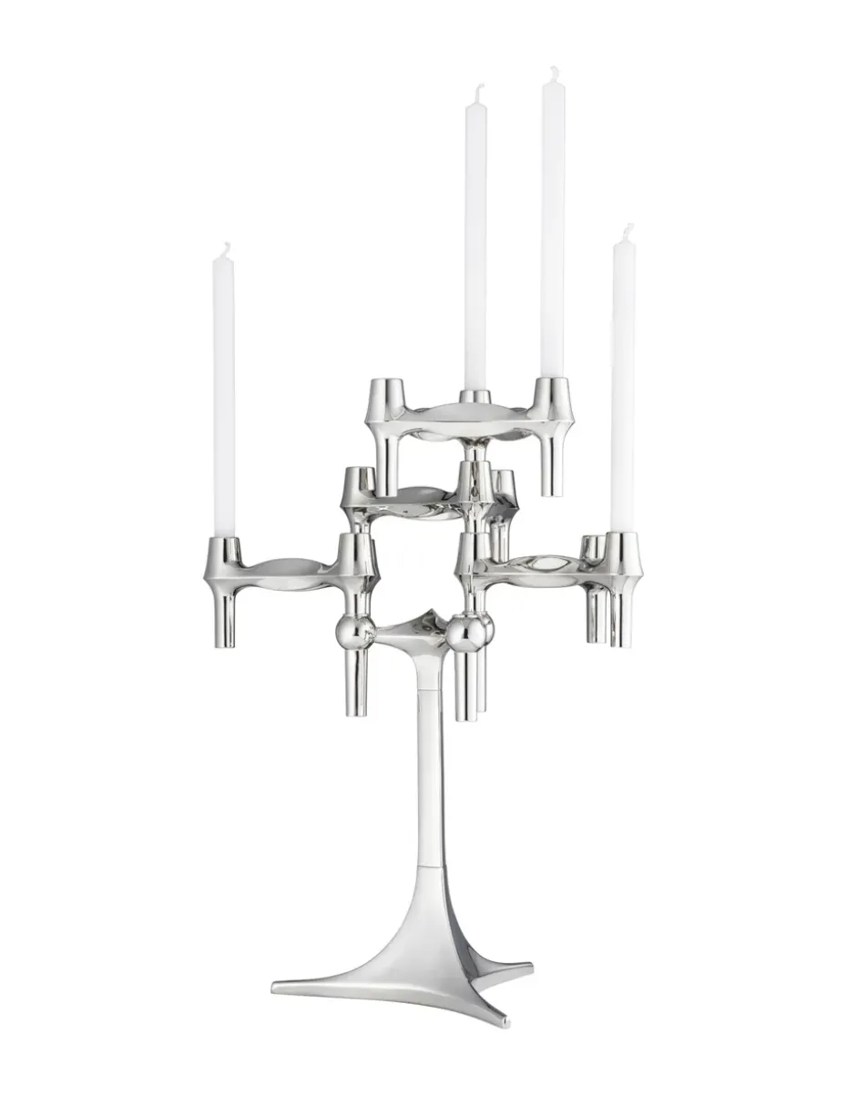 STOFF Nagel BMF candle holder, Chrome