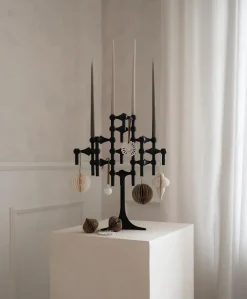 STOFF Nagel candle stand, Black