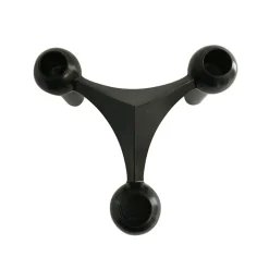 STOFF Nagel candle sticks 3-pack, black