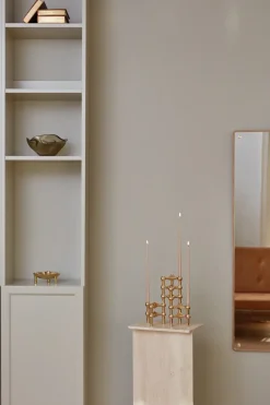 STOFF Nagel candle sticks 3-pack, brass